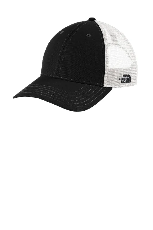 Mens hats for large sizes-The North Face Mens Ultimate Adjustable Trucker Hat - Black/White