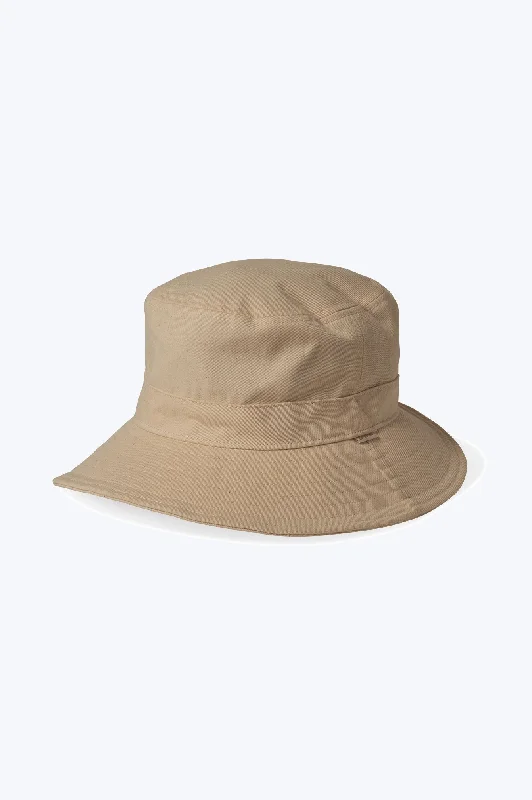 bucket hats for protecting your face in the heat-Petra Packable Bucket Hat - Natural