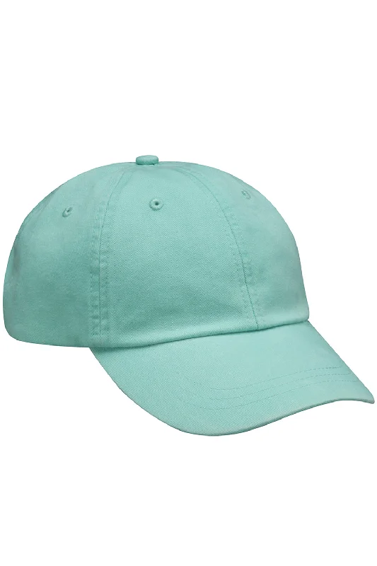 Mens hats for fitness-Adams Mens Adjustable Hat - Seafoam Green