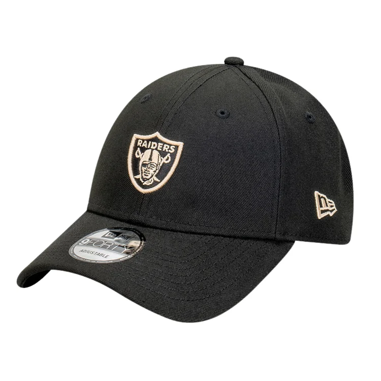 Beanies & Headbands with Curved Edge-New Era  Las Vegas Raiders 9FORTY - Black/Oatmilk