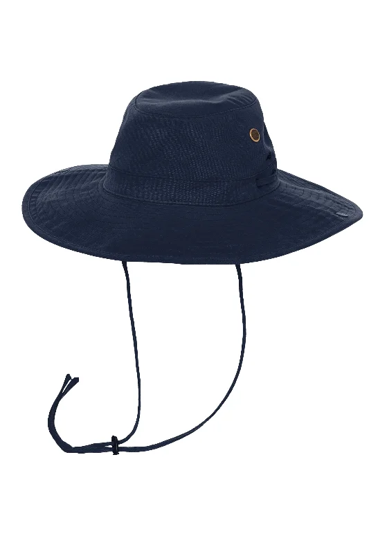 bucket hats for functional fashion for the outdoors-Charlie Cotton Bucket Hat | Midnight Navy