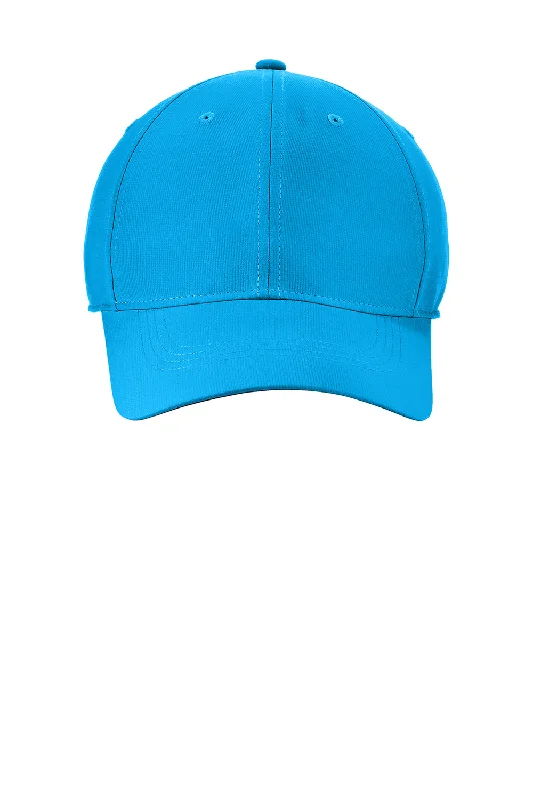 Mens hats with sweat-resistant fabric-Nike Mens Dri-Fit Moisture Wicking Adjustable Hat - Photo Blue