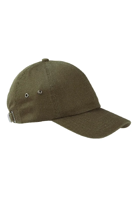 Mens hats with chic designs-Big Accessories Mens Adjustable Hat - Olive Green