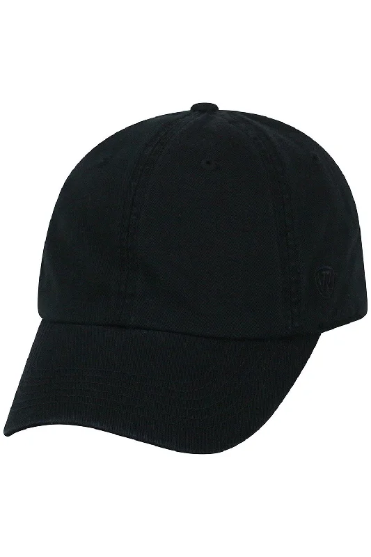 Mens hats with eye-catching hues-J America Mens Adjustable Crew Hat - Black