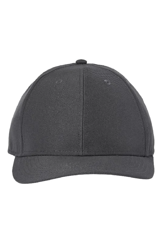 Mens hats for evening strolls-Atlantis Headwear Mens Sustainable Recycled Feel Snapback Hat - Dark Grey