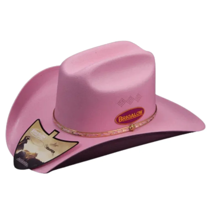 Beanies & Headbands with Sky Prints-Brigalow Kids Cheyenne Western Hat - Light Pink