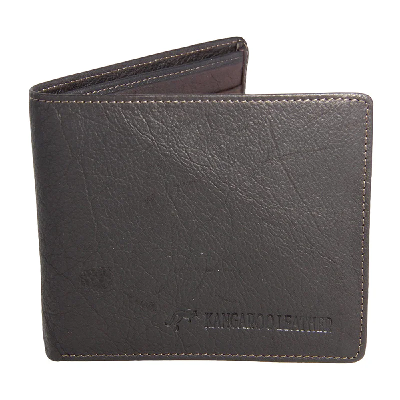 Beanies & Headbands for Street Style-Barmah Kangaroo Leather 1 Fold Wallet - Brown