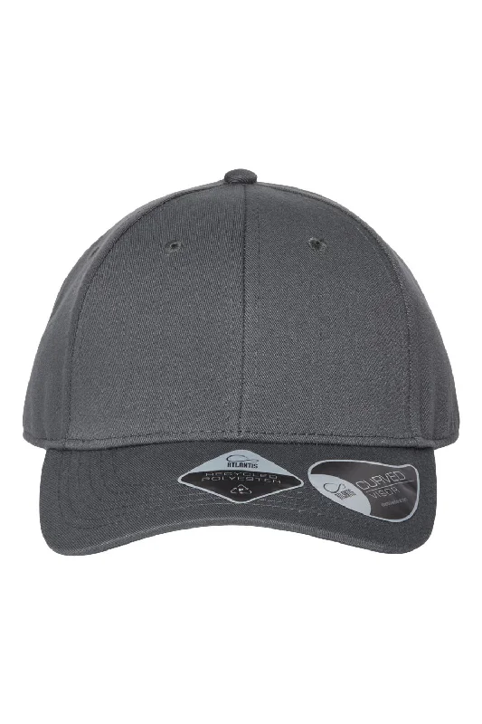 Mens hats for casual strolls-Atlantis Headwear Mens Sustainable Adjustable Hat - Dark Grey