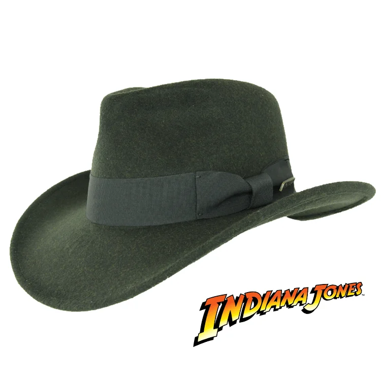 Beanies & Headbands with Sweat Block-Indiana Jones Timary Crushable Safari Hat - Olive