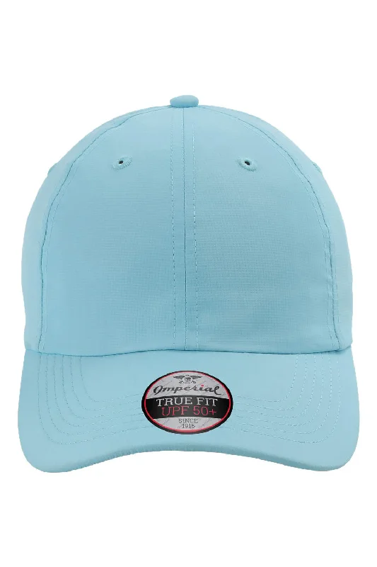 Mens hats for endurance runs-Imperial Mens The Original Performance Moisture Wicking Adjustable Hat - Light Blue