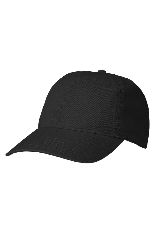 Mens hats with vibrant hues-Russell Athletic Mens R Adjustable Dad Hat - Black