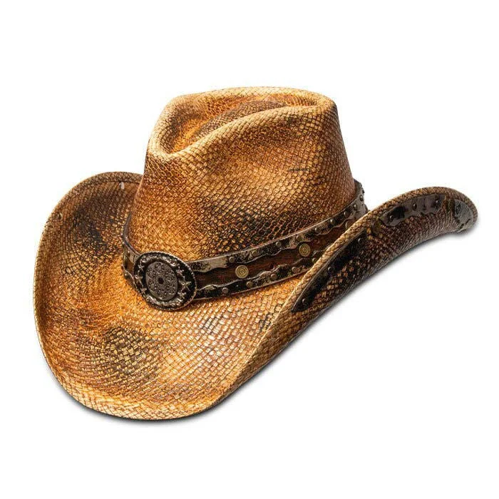 Beanies & Headbands for Hiking-Stampede Hats - "Bullets" Genuine Panama Straw Cowboy Hat