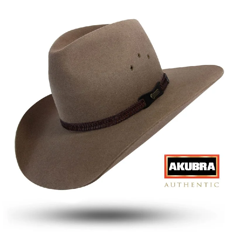 Beanies & Headbands for Cool Fashion-Akubra Golden Spur Hat - Bran