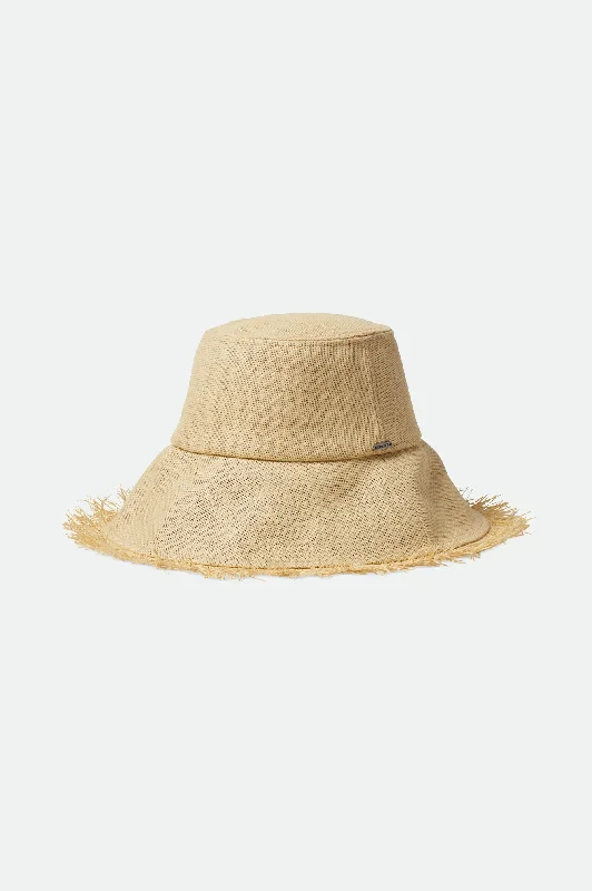 bucket hats for essential outdoor adventure accessories-Alice Straw Bucket Hat - Tan