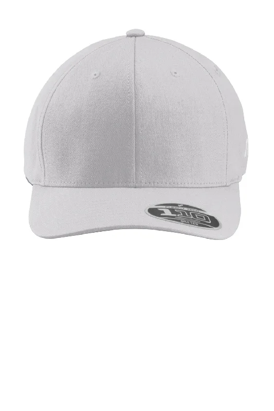 Mens hats for sunny mornings-TravisMathew Mens FOMO Solid Adjustable Hat - Heather Light Grey