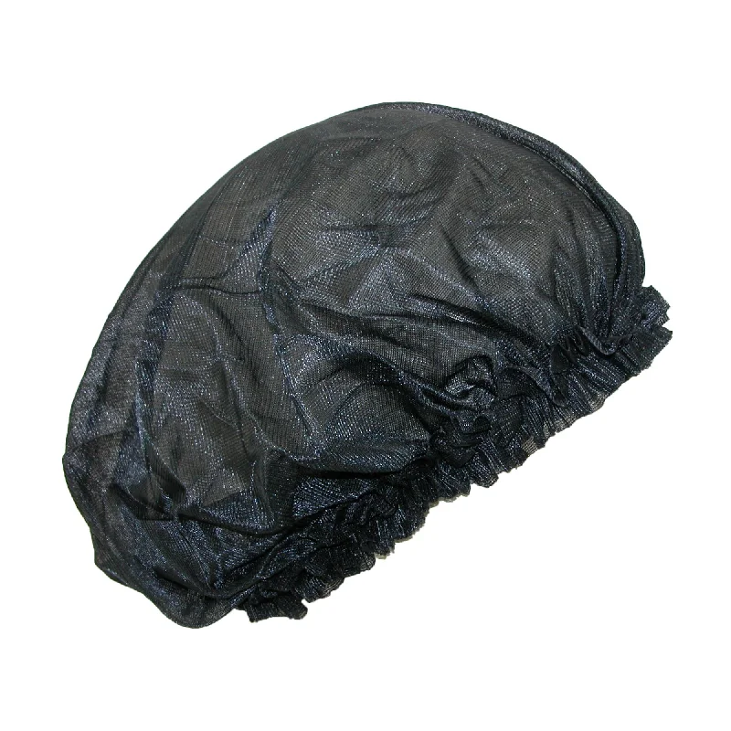 Womens Hats for ridge strolls-Women's Satin Jumbo Hair Roller Sleep Cap with Elastic