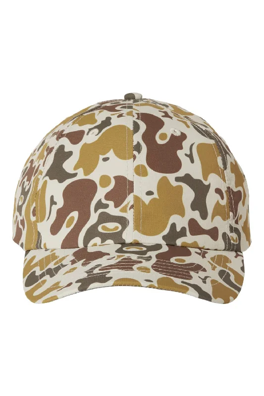 Mens hats with fashionable patterns-Imperial Mens Alter Ego Moisture Wicking Adjustable Hat - Tan Duck Camo