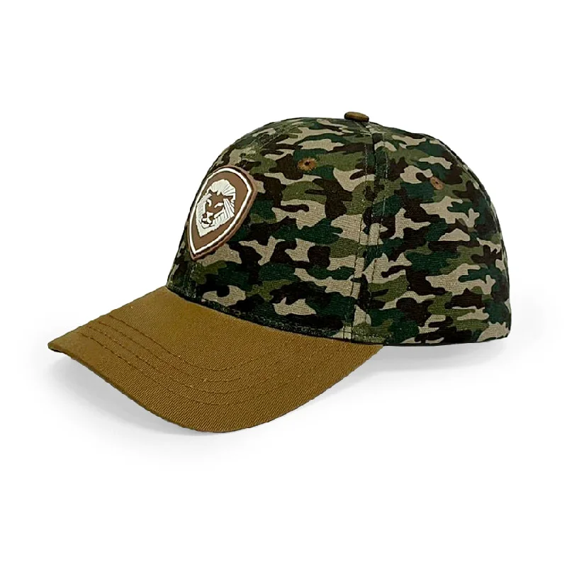 Beanies & Headbands with Sweet Graphics-VT Shield Logo Future Looks Bright Camo Brown Snapback Hat