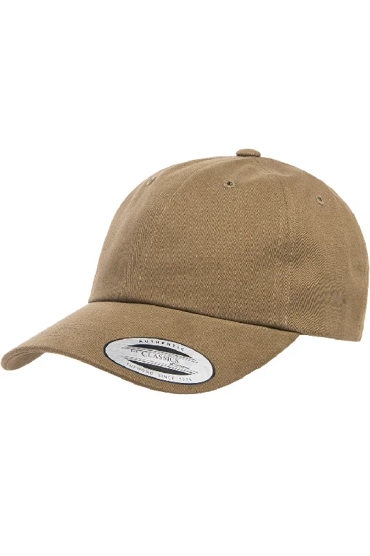 Mens hats with snapback closure-Yupoong Mens Adjustable Hat - Light Loden