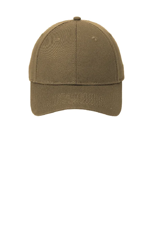 Mens hats for chilly weather-Port & Company Mens Twill Adjustable Hat - Coyote Brown