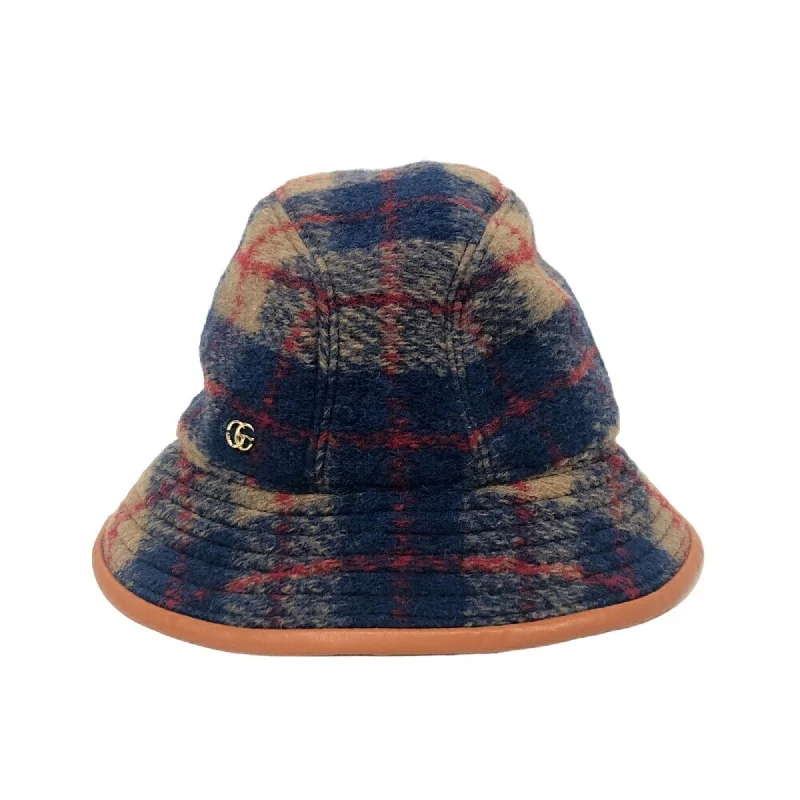 Wool hats for cozy mountain adventures-Gucci  Navy Wool Polyester Bucket Hat (Pre-Owned)