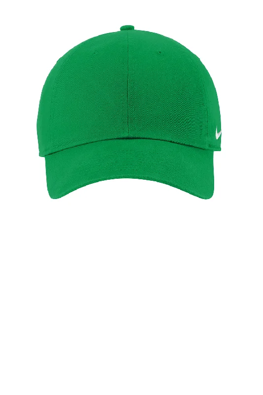 Mens hats with loud prints-Nike Mens Heritage 86 Adjustable Hat - Apple Green