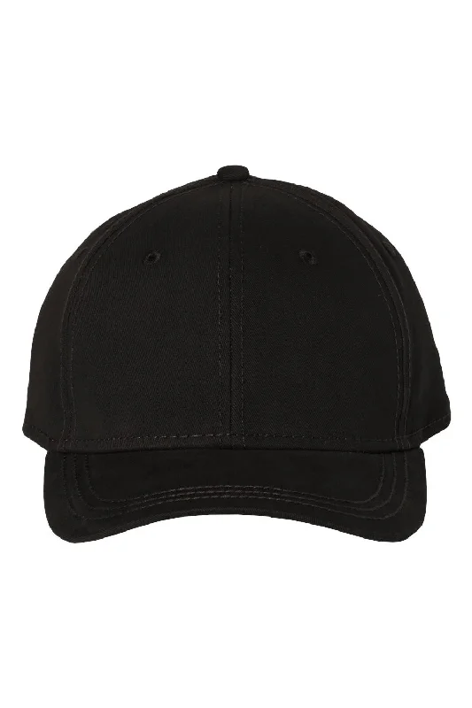 Mens hats with vintage style-Dri Duck Mens Heritage Twill Adjustable Hat - Black