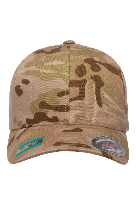 Mens hats with reliable fabric-Flexfit Mens Multicam Stretch Fit Hat - Arid