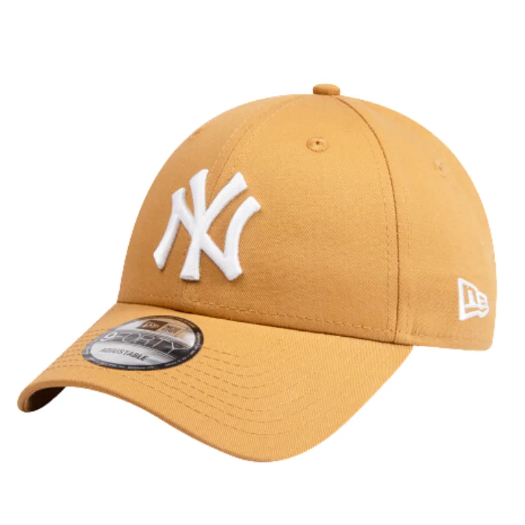 Beanies & Headbands for Runners-New Era New York Yankees 9FORTY Cap - Wheat/White