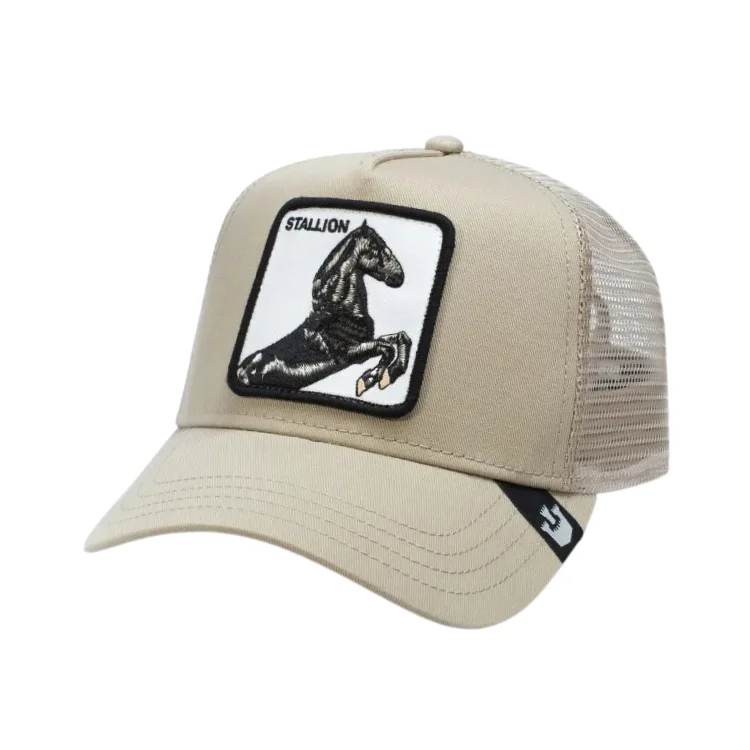 Beanies & Headbands with Tough Weave-Goorin Brothers The Stallion Trucker - Khaki