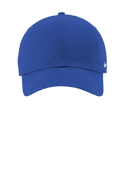 Mens hats with colorful patterns-Nike Mens Heritage 86 Adjustable Hat - Game Royal Blue