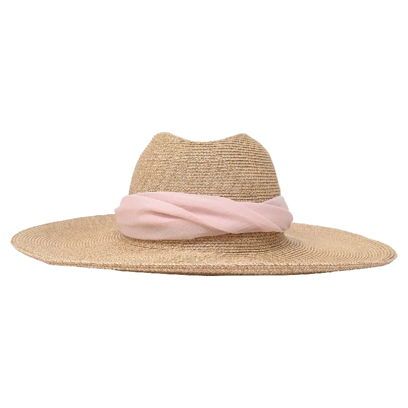 Sun hat for backup options-Eugenia Kim Cassidy Georgette-Trimmed Woven Sun Hat in Beige Paper