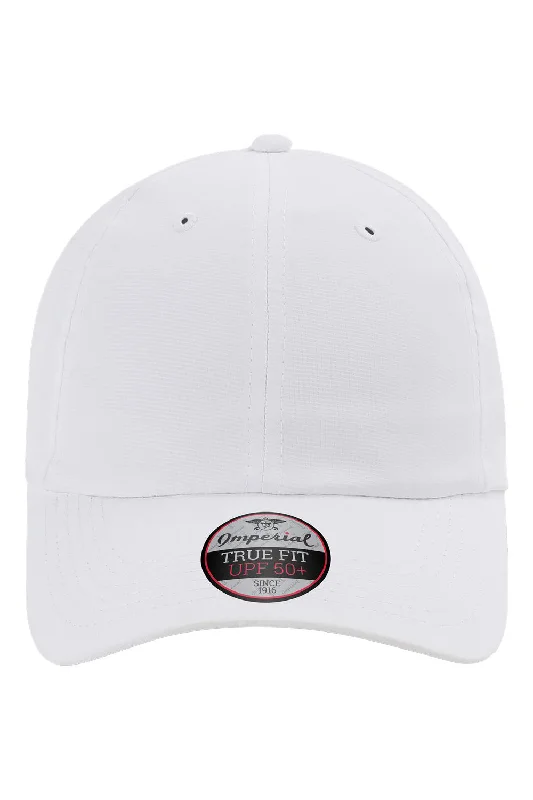 Mens hats with moisture control-Imperial Mens The Original Performance Moisture Wicking Adjustable Hat - White