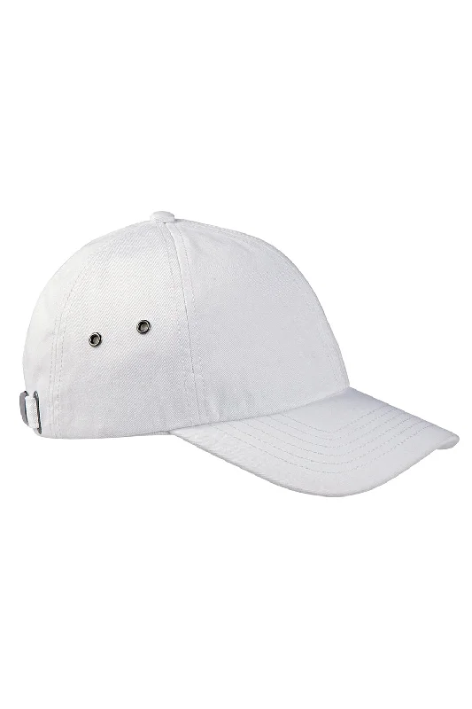 Mens hats for soccer-Big Accessories Mens Adjustable Hat - White