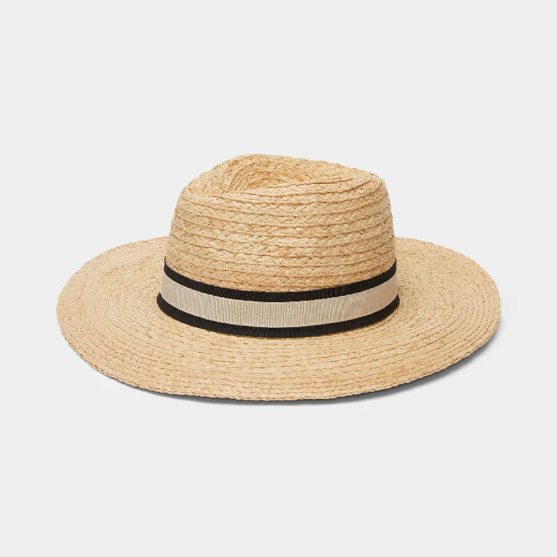 Sun hat for fair trade-Straw Fedora Sun Hat