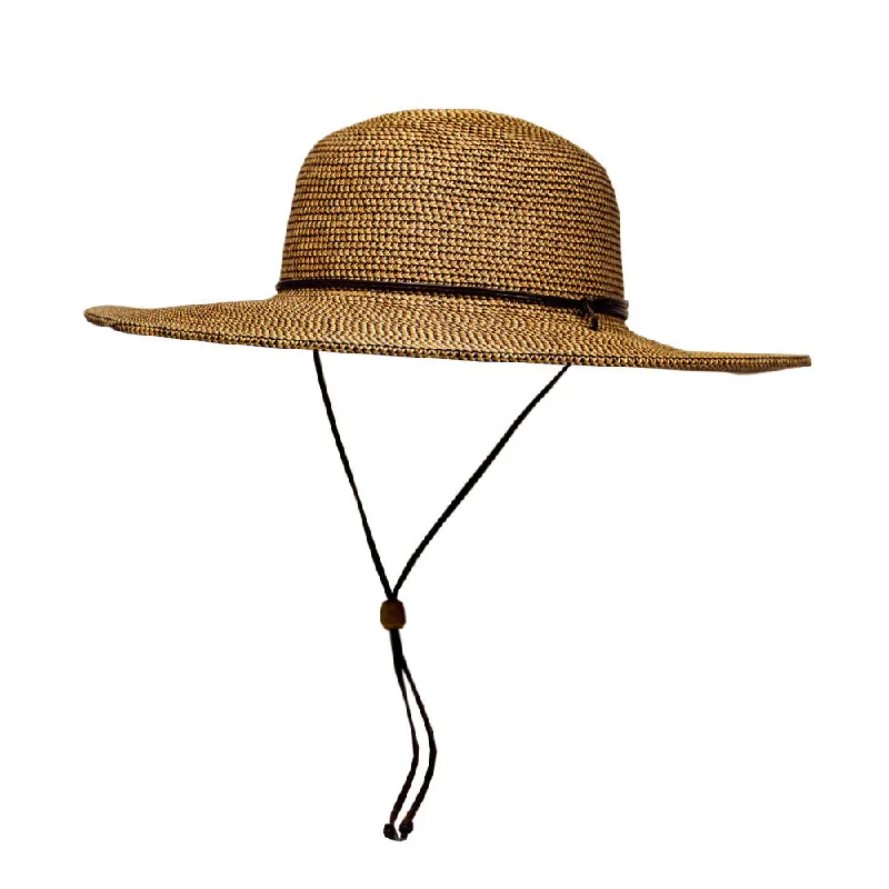 Sun hat for street vendors-Saint Martin - Tweed Flat Brim Sun Hat