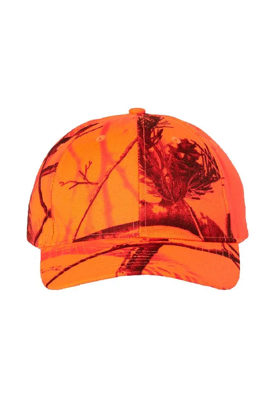 Mens hats with warm lining-Kati Mens Camo Adjustable Hat - Blaze Realtree AP