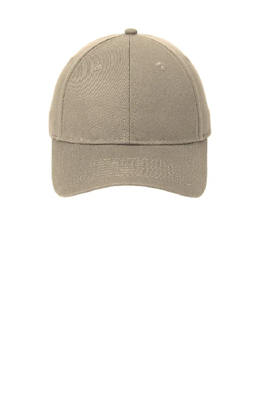 Mens hats for outdoor use-Port & Company Mens Twill Adjustable Hat - Khaki