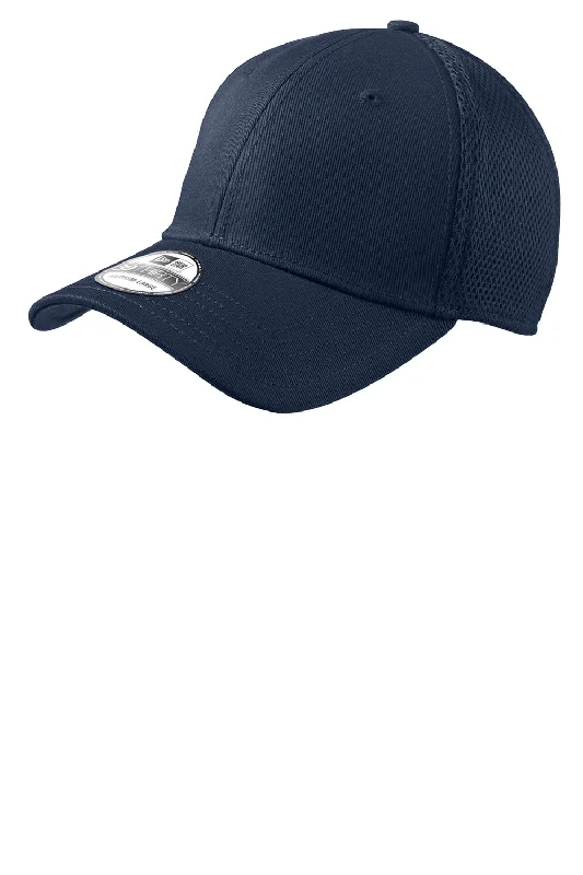 Mens hats with smooth softness-New Era Mens Stretch Fit Hat - Navy Blue