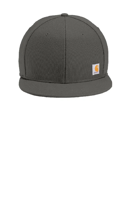 Mens hats for interval training-Carhartt Mens Ashland FastDry Moisture Wicking Adjustable Hat - Gravel Grey