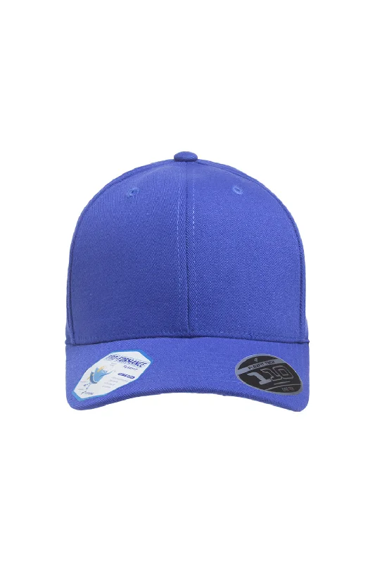 Mens hats with funky prints-Flexfit Mens Moisture Wicking Adjustable Hat - Royal Blue