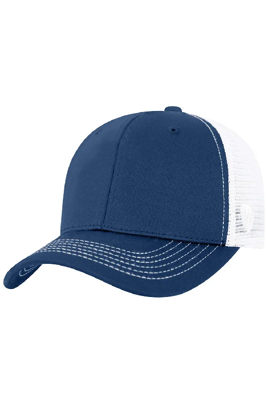 Mens hats with neutral hues-J America Mens Ranger Snapback Hat - Navy Blue/White