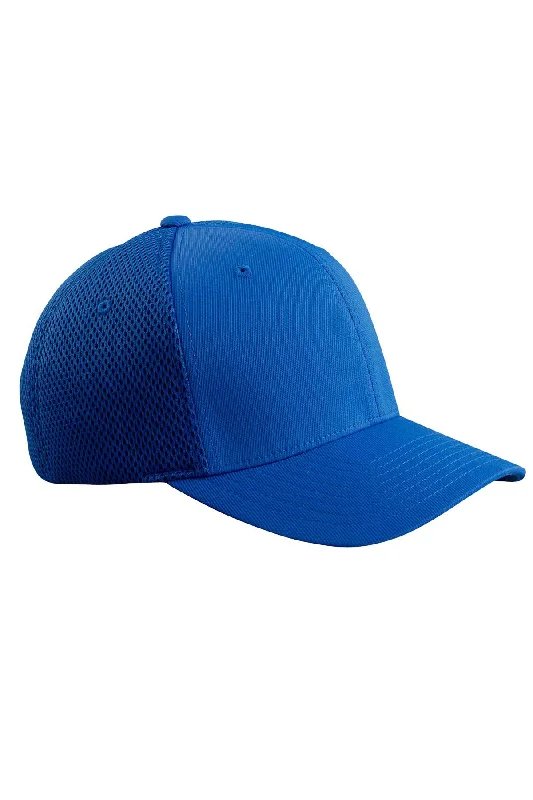 Mens hats for ski trips-Flexfit Mens Stretch Fit Hat - Royal Blue