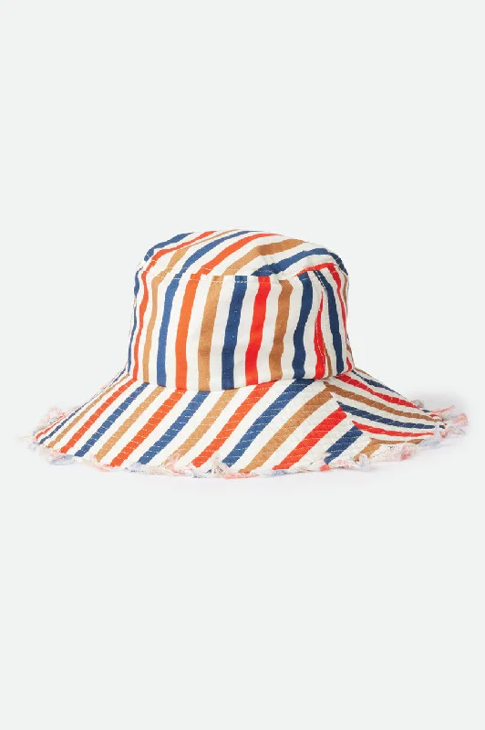 bucket hats for fun and functional sun-blocking wear-Lisbon Packable Bucket Hat - Multi Stripe