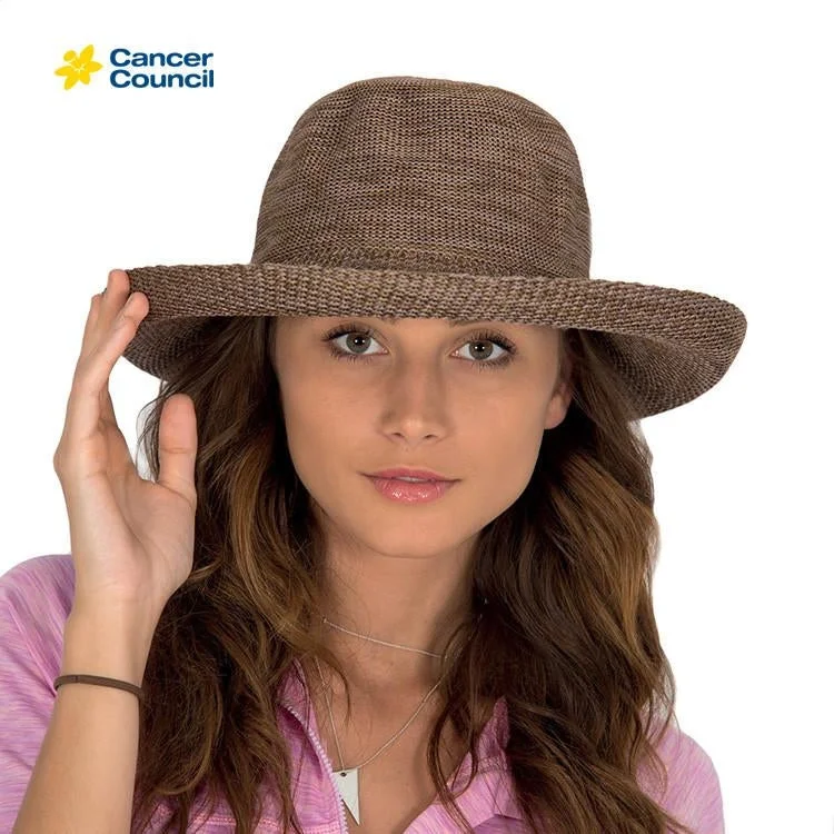 Beanies & Headbands with Groovy Prints-Cancer Council Classic Breton - Suede