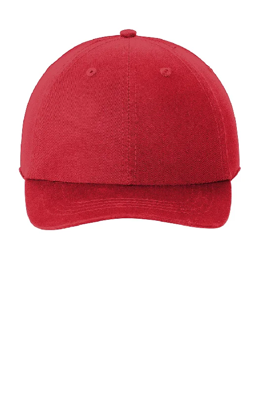 Mens hats for outdoor hiking-Port & Company Mens Adjustable Hat - Red