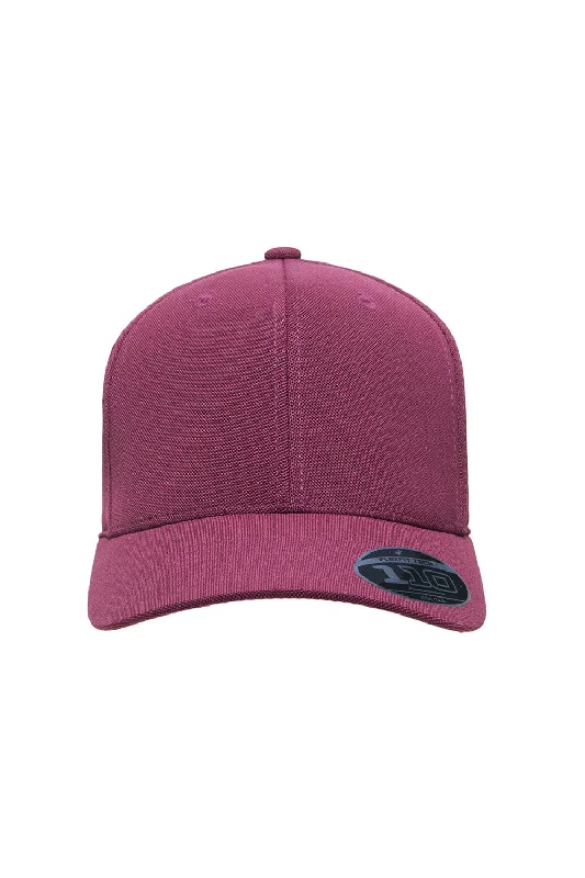 Mens hats for evening runs-Team 365 Mens Cool & Dry Moisture Wicking Adjustable Hat - Maroon