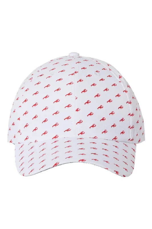 Mens hats with snug fit-Imperial Mens Alter Ego Moisture Wicking Adjustable Hat - White Lobster