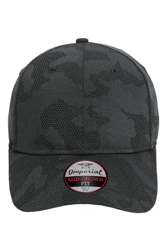 Mens hats for cold weather-Imperial Mens The Oglethorpe Tonal Camo Snapback Hat - Dark Grey