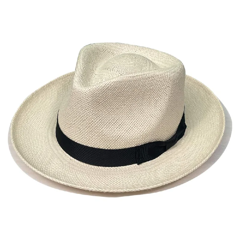 Beanies & Headbands for Winter-Stetson - Retro Panama Straw Fedora